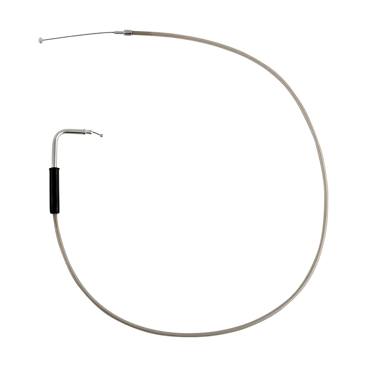 42 Stainless Steel Throttle and Idle Cable Set compatible for Harley-Davidson FXST 1996-UP