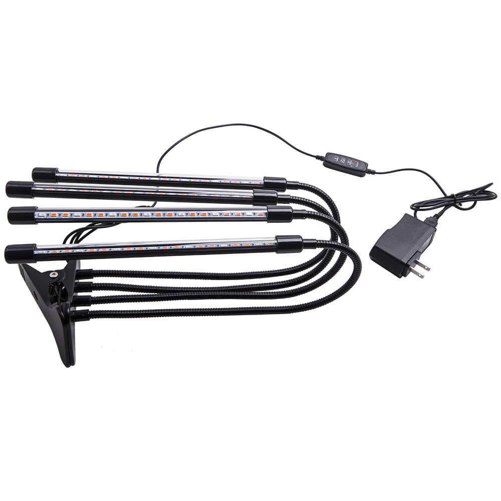 4 Heads LED Grow Light Plant Growing Lamp Lights for Indoor Plants Aluminum+PC