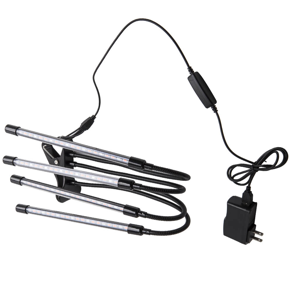 4 Heads LED Grow Light Plant Growing Lamp Lights for Indoor Plants Aluminum+PC