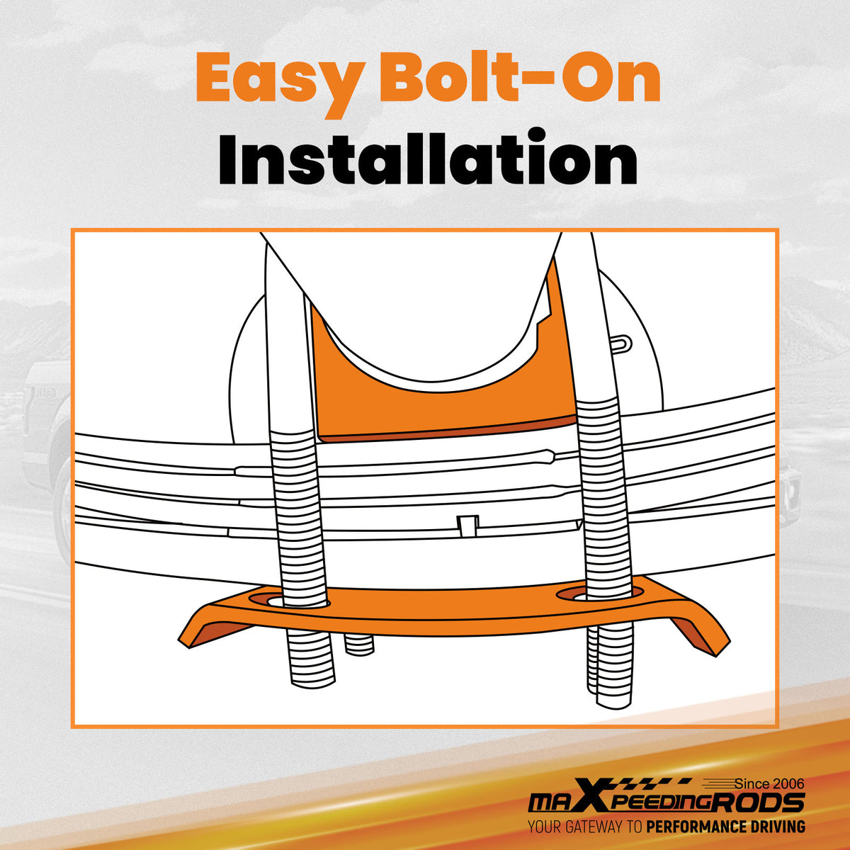Bolt-on 6 Drop Kit compatible For Ford F150 2004-2020  Steel Lowering Flip Kit