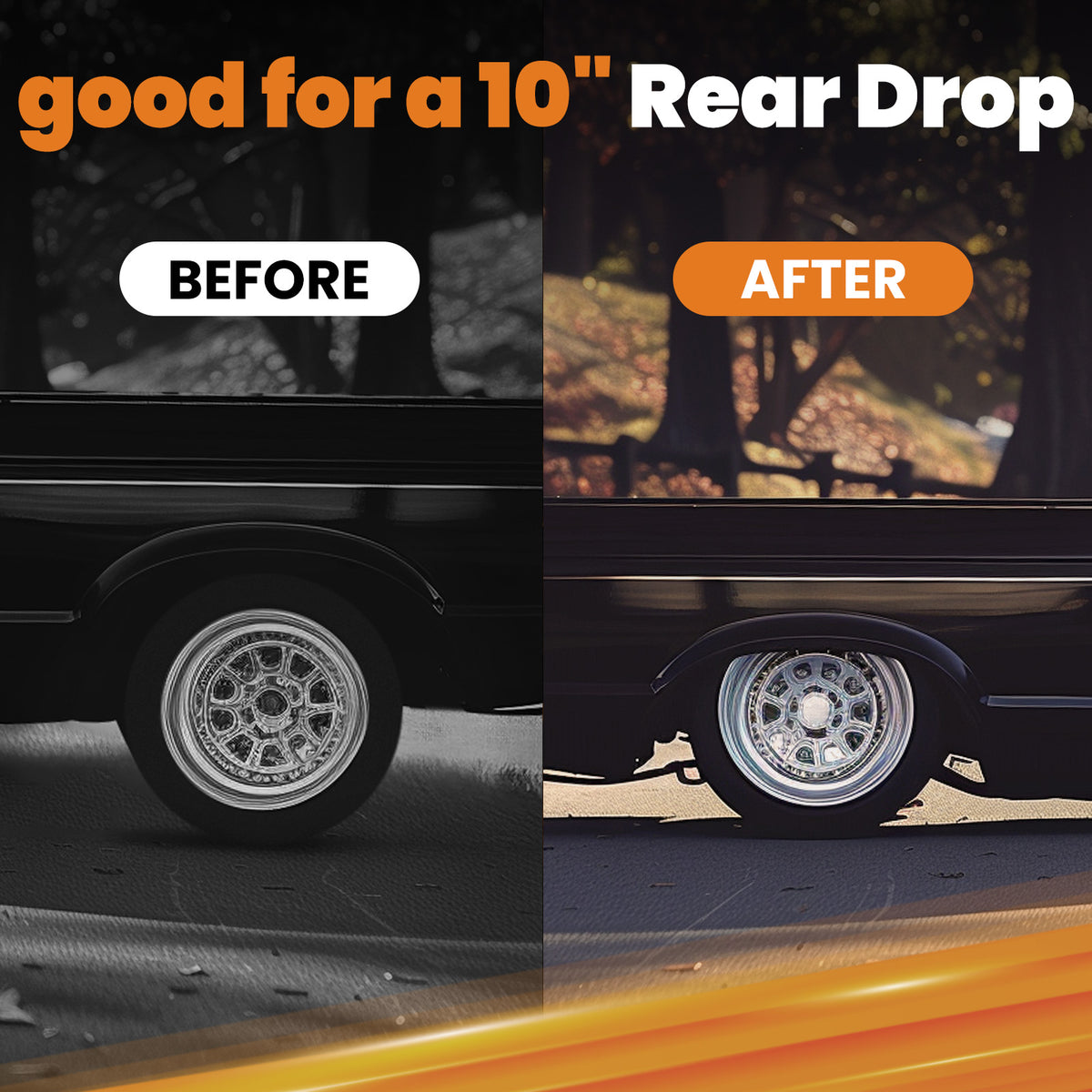 Underbed C Notch Kit compatible For Chevy/GMC Silverado Sierra C1500 Truck 1988-1998