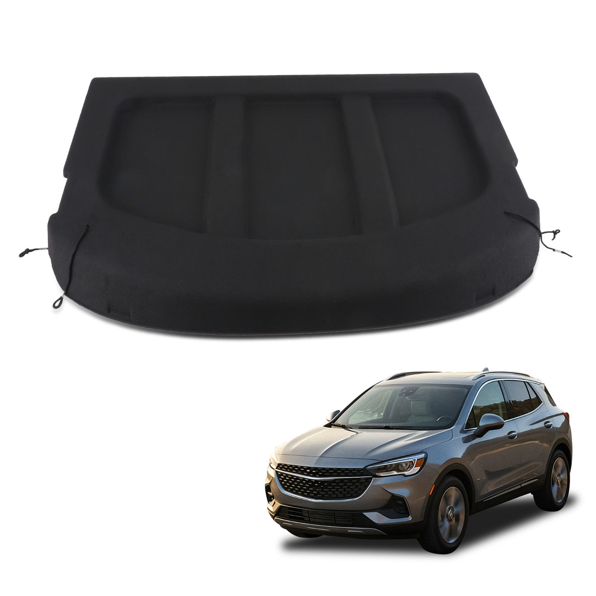 Black Luggage Cover Cargo Cover compatible For Buick Envision 2021-2025 Privacy Shield