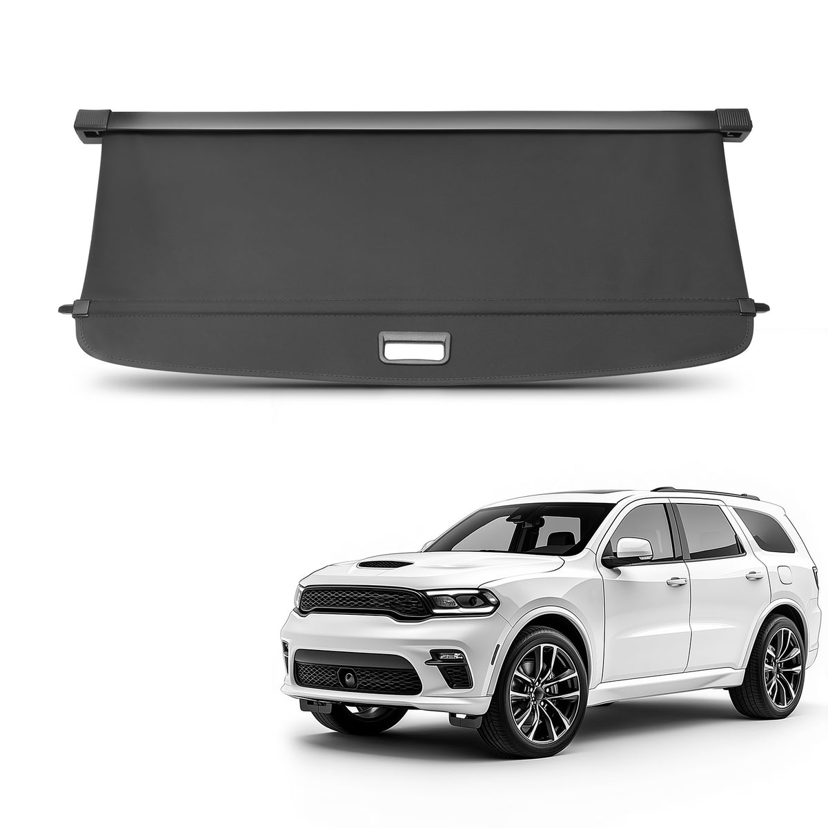 Cargo Privacy compatible For Dodge Durango 2011-24 Waterproof Shield Cover Rear Collapsible