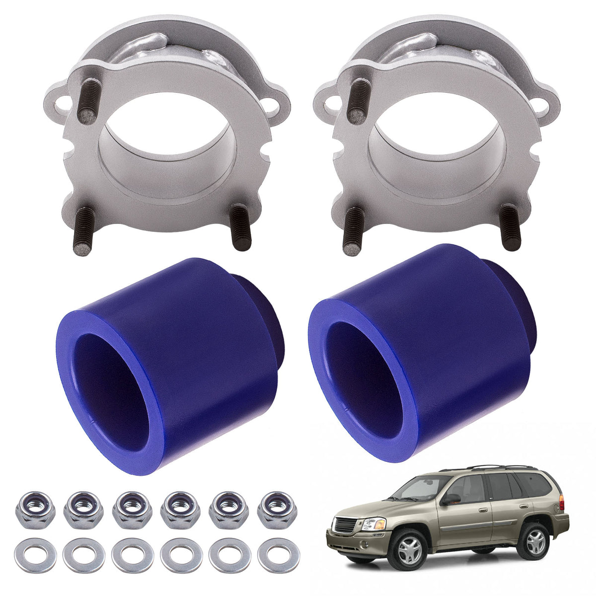 Level Lift Kit 3 Front 3 Rear Compatible For GMC Envoy compatible For Chevy Trailblazer 2WD4WD 2002+