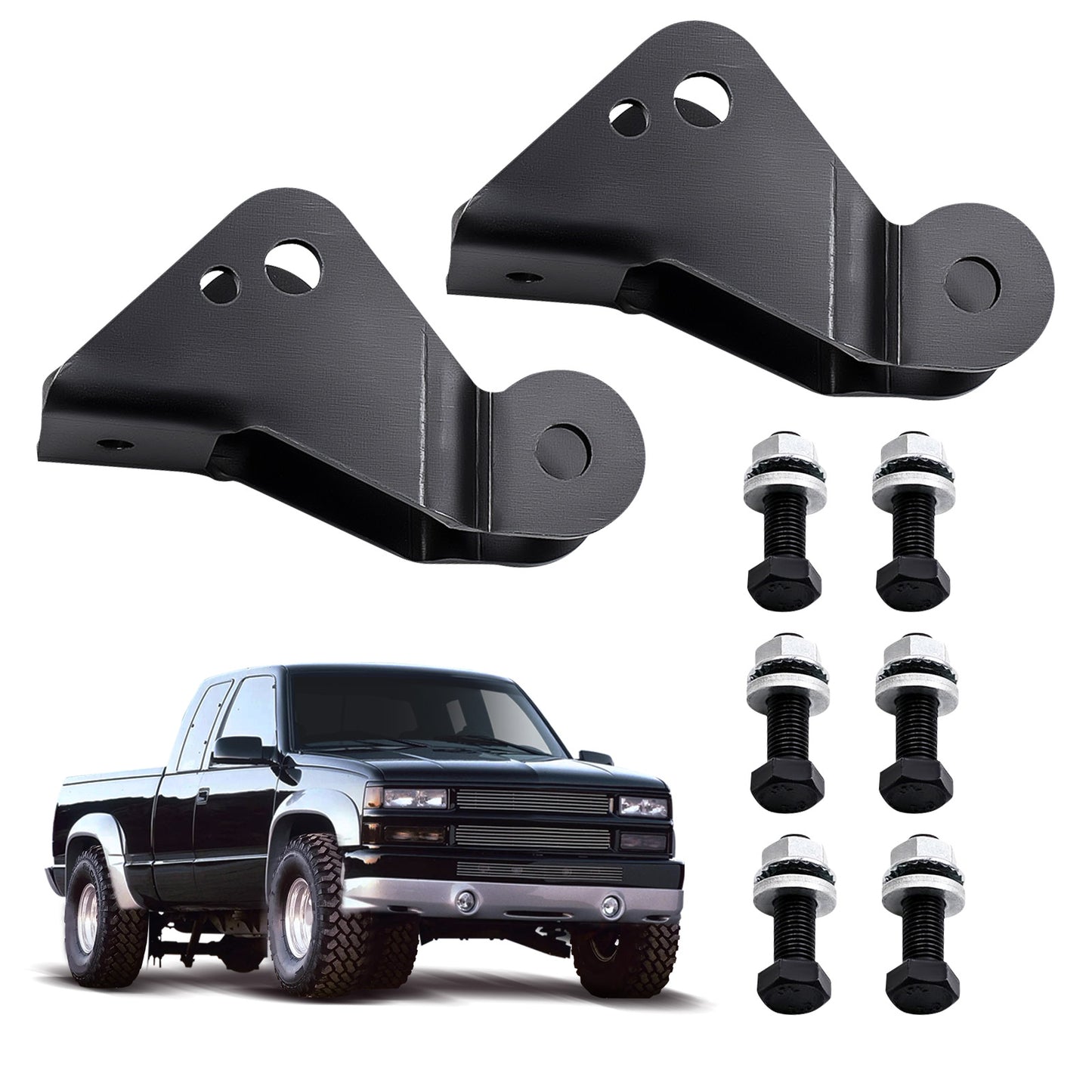 Compatible for GMC C1500 Lowering Kit Rear Drop Shock Extensions 1988-983- 5