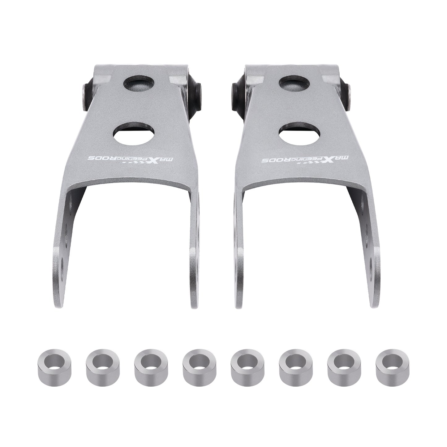 2-3 Rear Lowering Drop Shackles Kit compatible For Silverado/Sierra 07-16
