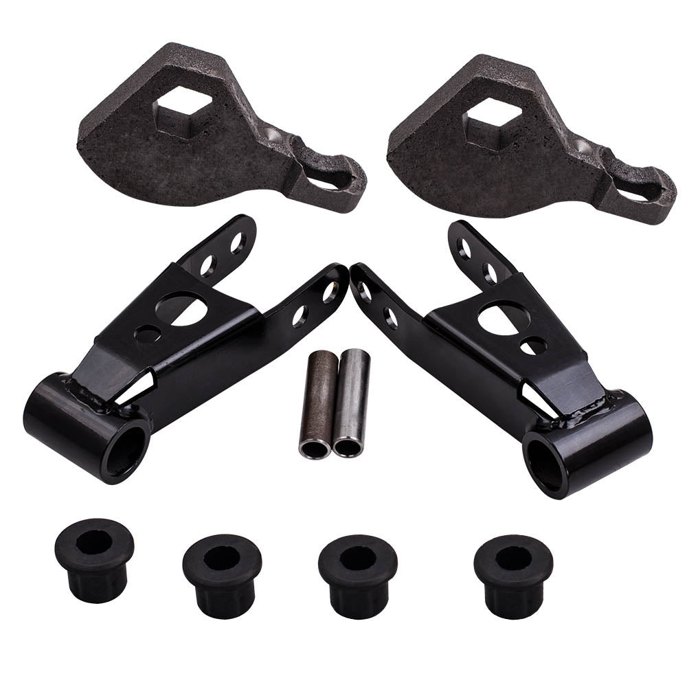 Front Rear Lift Kit Torsion Keys Shackles 3-2 inch Compatible For FITS compatible For DODGE DURANGO 4X4 1998-2003