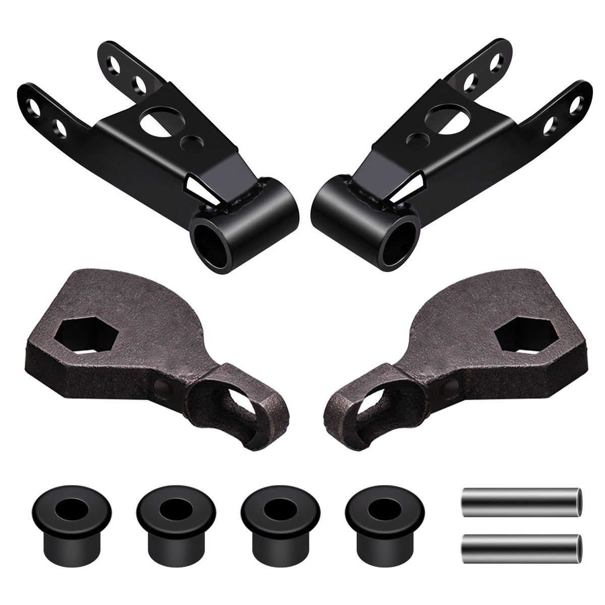 Front Rear Lift Kit Torsion Keys Shackles 3-2 inch Compatible For FITS compatible For DODGE DURANGO 4X4 1998-2003