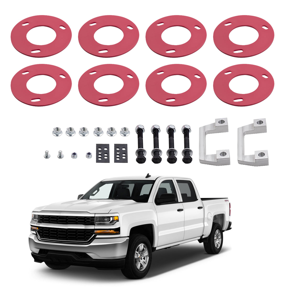 Front 1.5 inch-2.5 inch Leveling Kit Spacers compatible For Chevy Suburban compatible For Silverado 1500 2007-2014