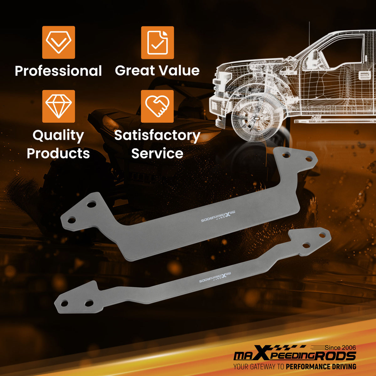 2 Lift Kit compatible For Kawasaki Brute Force 650i 750i 2005-2022