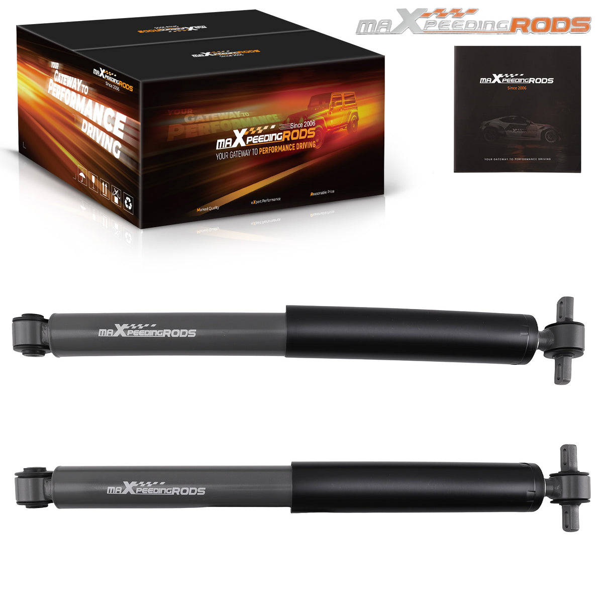 Rear 0-3 Drop Shocks compatible For Chevy S10 compatible For GMC S15 Sonoma RWD 1982-2004 Pair