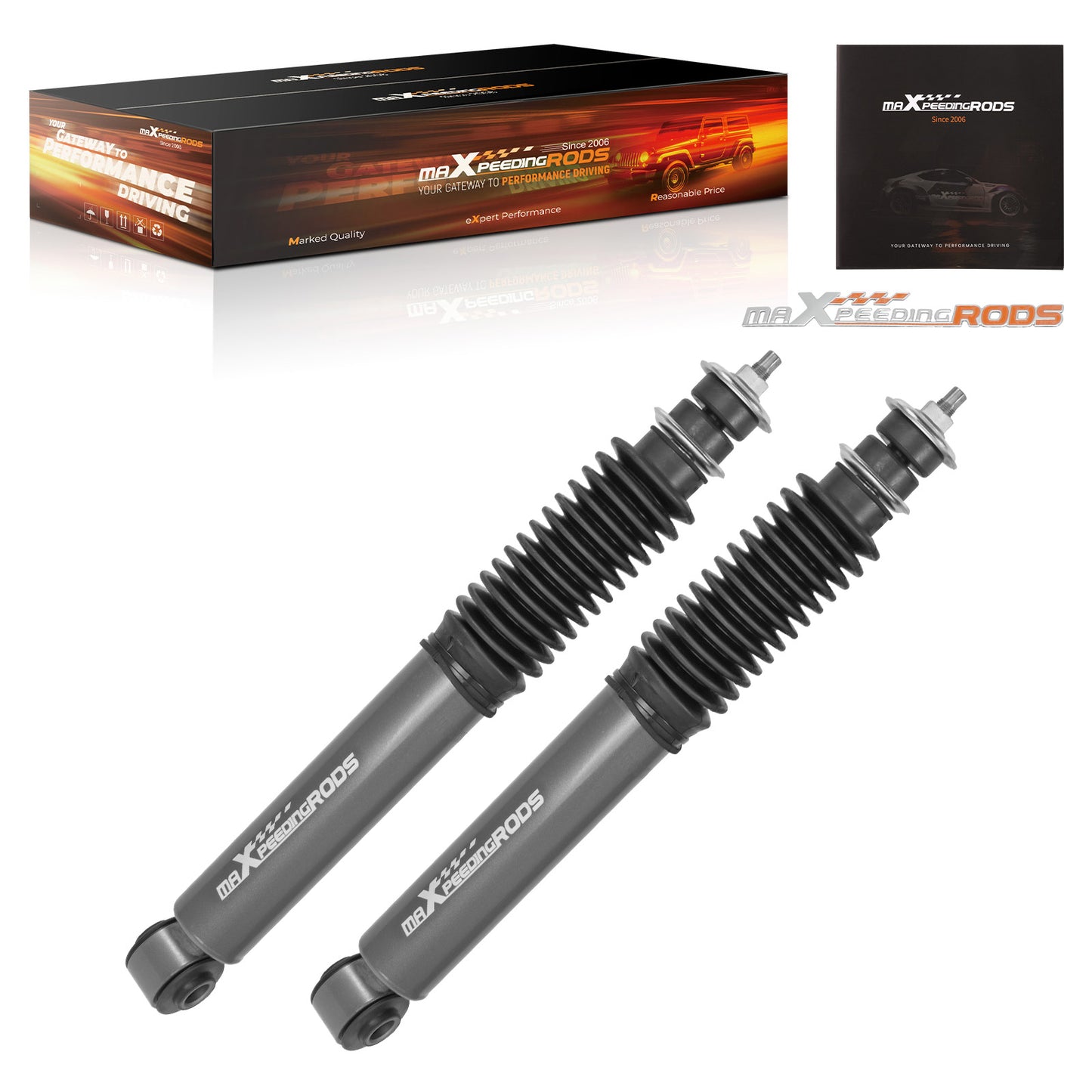 Front Drop Shock Absorber compatible For Dodge Ram 1500 1994-2002 0-3 Lowering Twin Tube