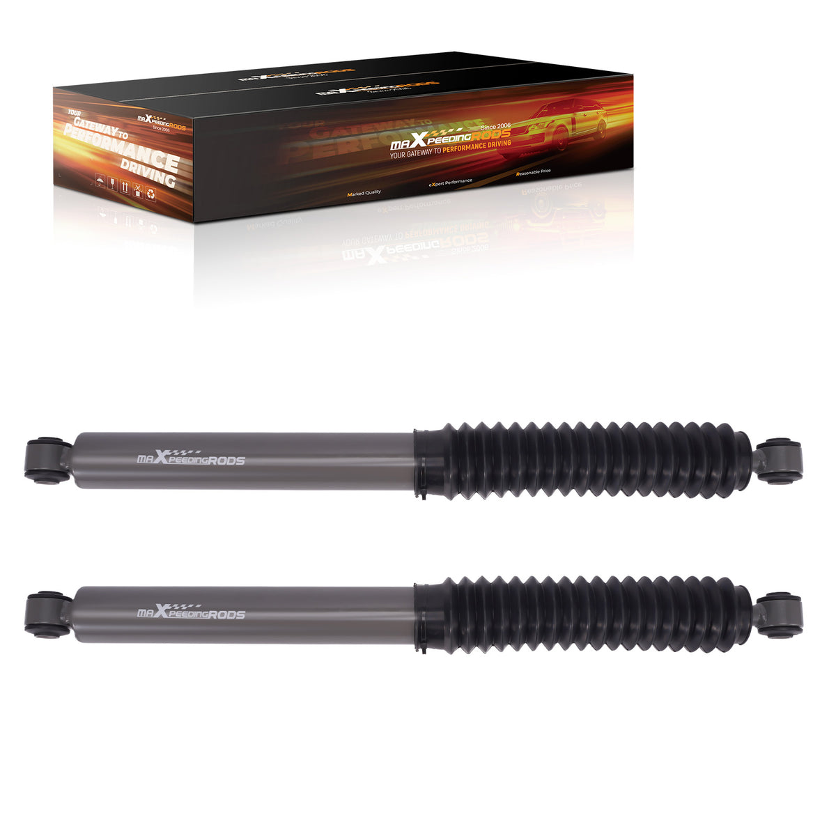 Rear Shock Absorbers compatible For GMC Sierra Chevy Silverado 1500 2007-2022 0-4" Lifted