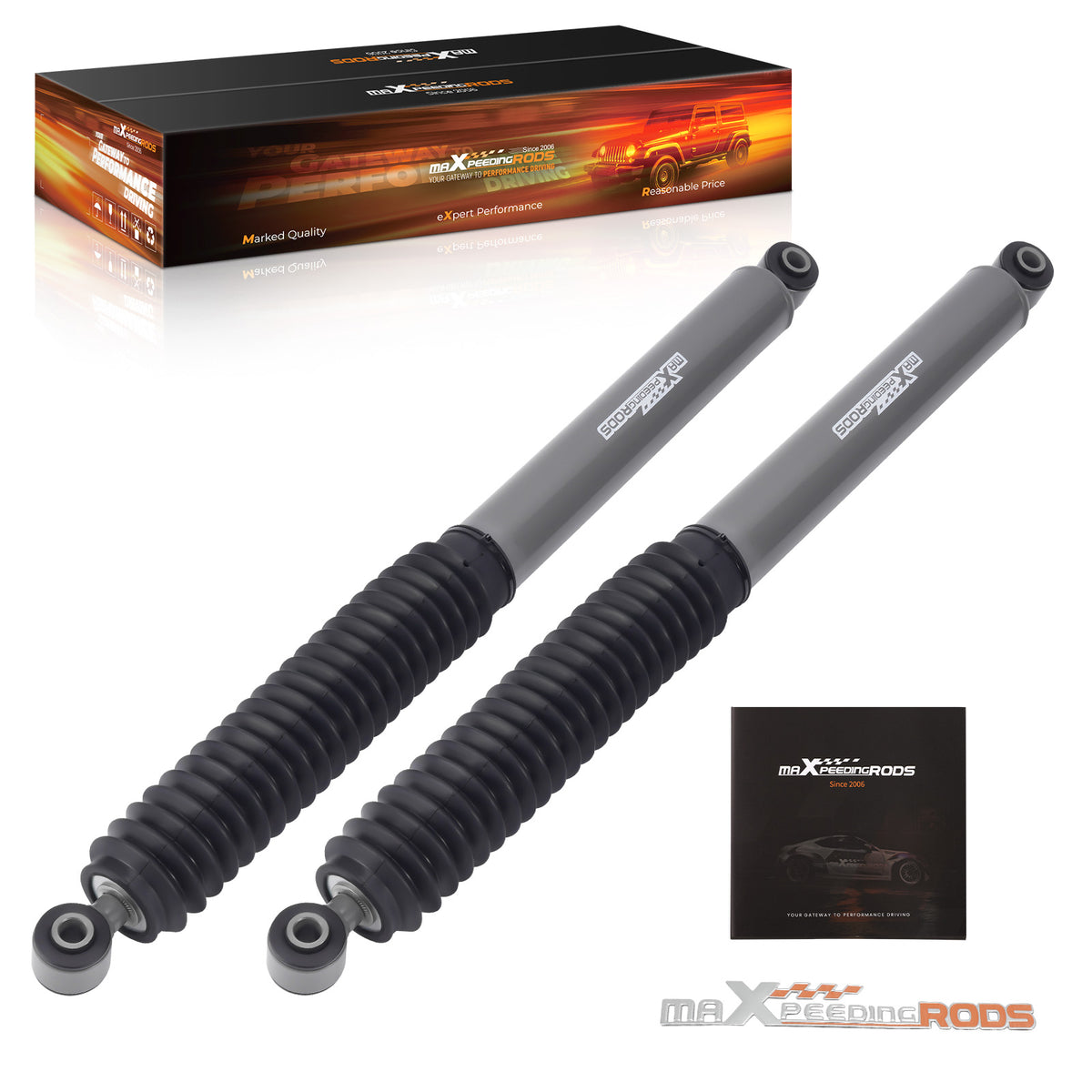 0-3Rear Lift Shocks compatible For Chevy/GMC 2500 HD/3500 HD 2007-2025