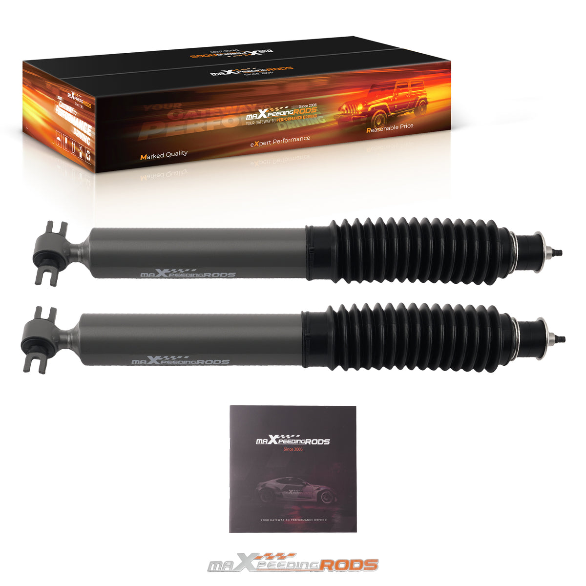 4-5 Front Lift Shock compatible For Dodge Ram 1500 2WD 2002-2008 Gas Charged Pair