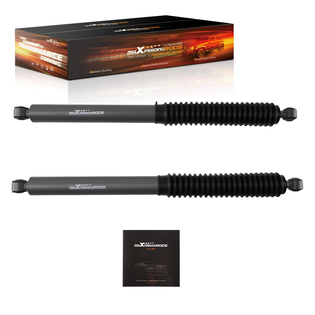 2x Front Lift Shock compatible For Ford F-250 F-350 Super Duty 1999-2004 4WD 6.5-7.5