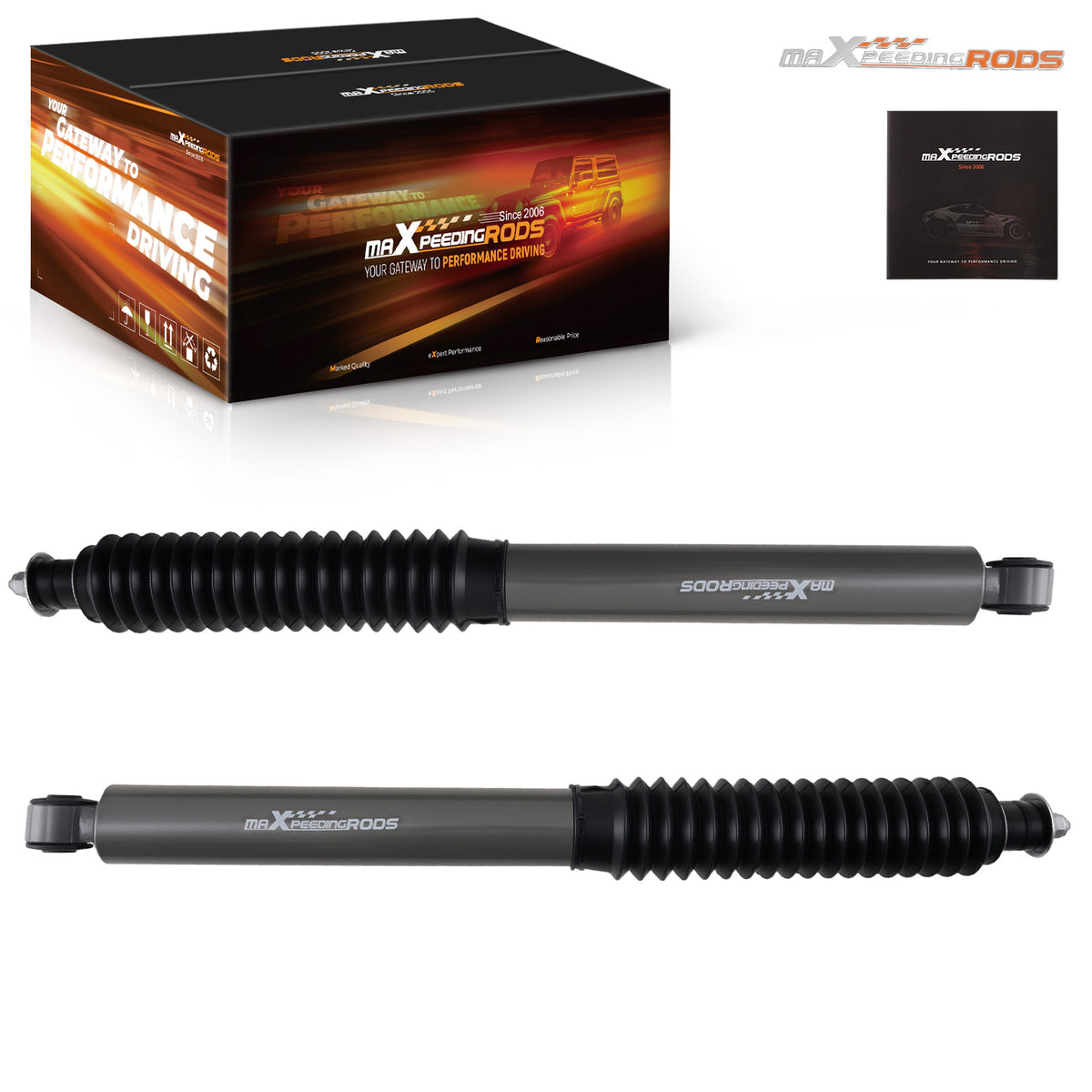 Front Gas Shock Absorber compatible For Ford F-150 4WD 1980-1996 5-8 Lift Twin Tube