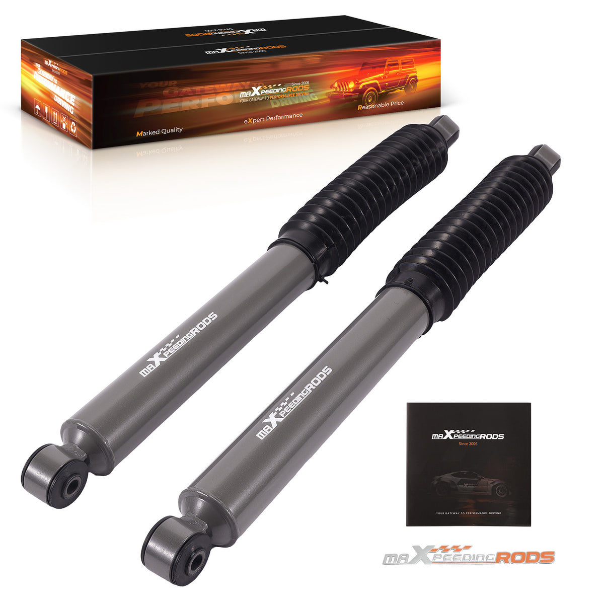 Front Shock Kit compatible For Ford F250 F350 Super Duty 4WD 1999-2004 1.5-4 Lift