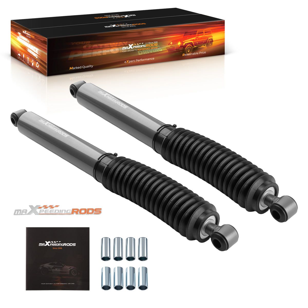 Heavy Duty Rear Kit compatible For Nissan Frontier 2005-2021  3.5 Lift Suspension Shocks