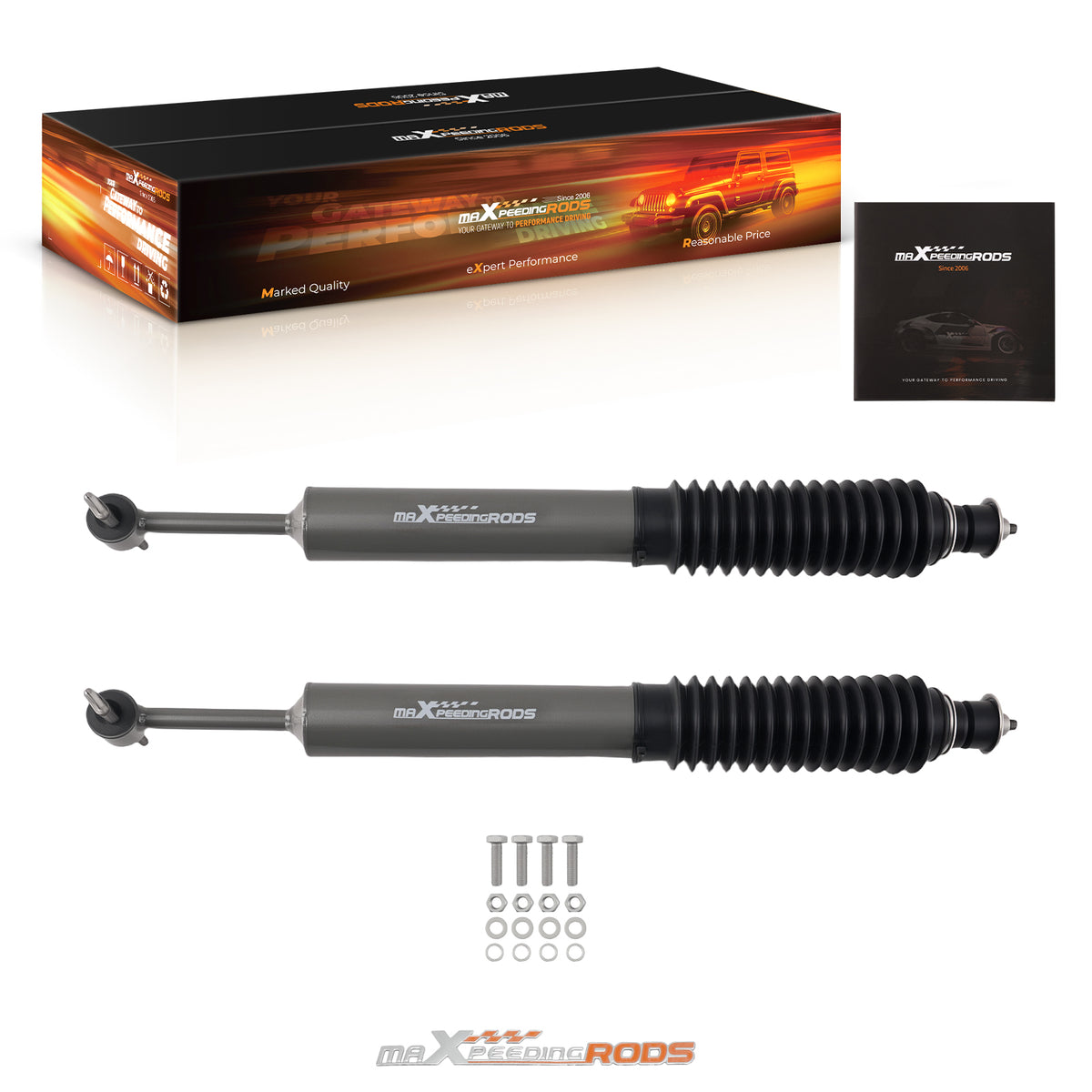Front Heavy Duty Lift Shock compatible For Ford Ranger 2004 4WD 4.5-5.5 Lift Kit