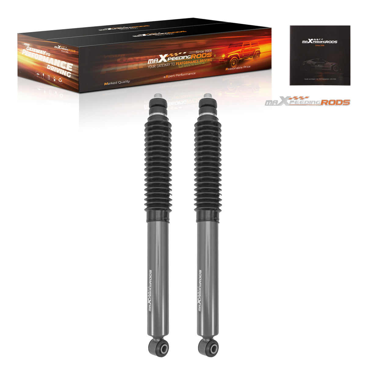 Front Shock compatible For Ford F-250 F-350 Super Duty 2005-2025 with 0-1.5 Lift Height