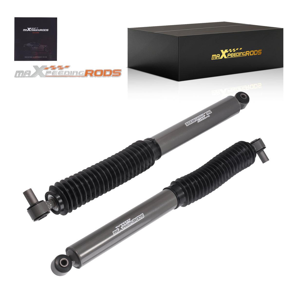 0-1.5 Lift Front Shock Absorbers compatible For Jeep Wrangler 4WD 2008-2024 Pair