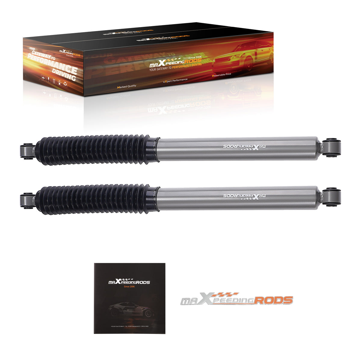 3.5-7.5 Lift Rear Shock compatible For Chevy/GMC Silverado/Sierra 2001-2025 twin-tube