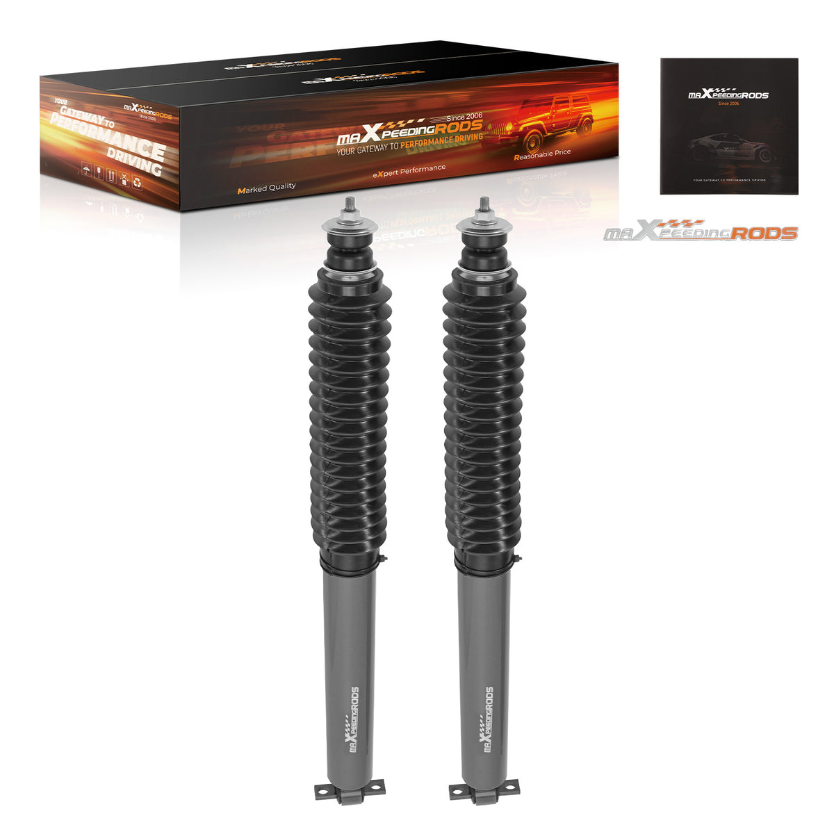 Front Shock Absorbers Fit 0.5-3 Lift compatible For Jeep Comanche MJ 2WD 4WD 1986-92