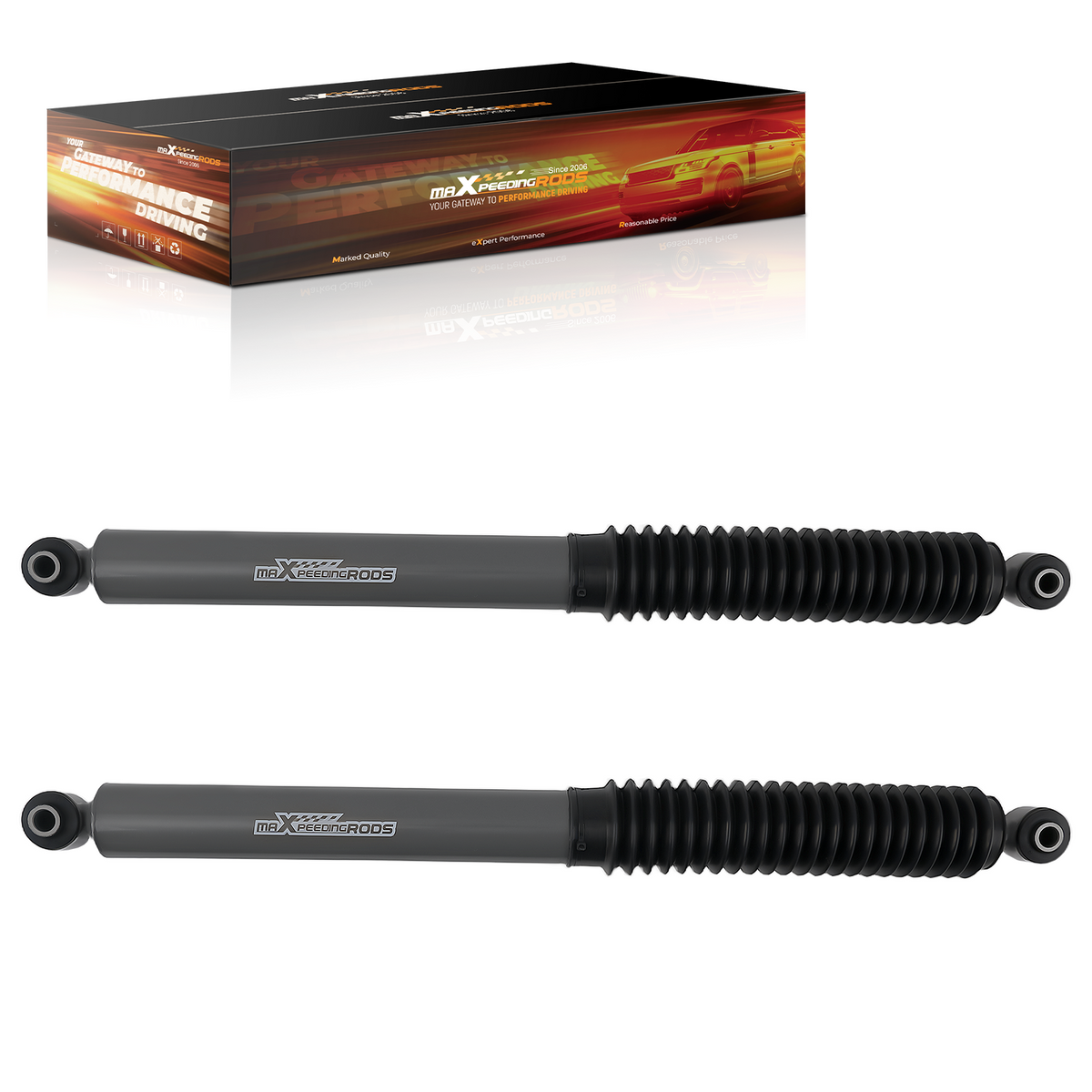 2x Rear Shock Absorbers compatible For Nissan Titan 4WD 2004-2024 0-2.5 inch Lift Kit