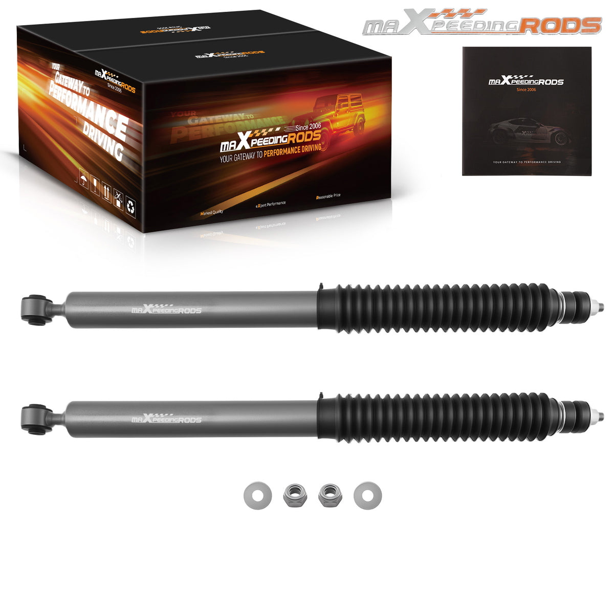2PCS Front Lift Shock compatible For Dodge Ram 2500 3500 4WD 2003-2010 5.5-7 Lift
