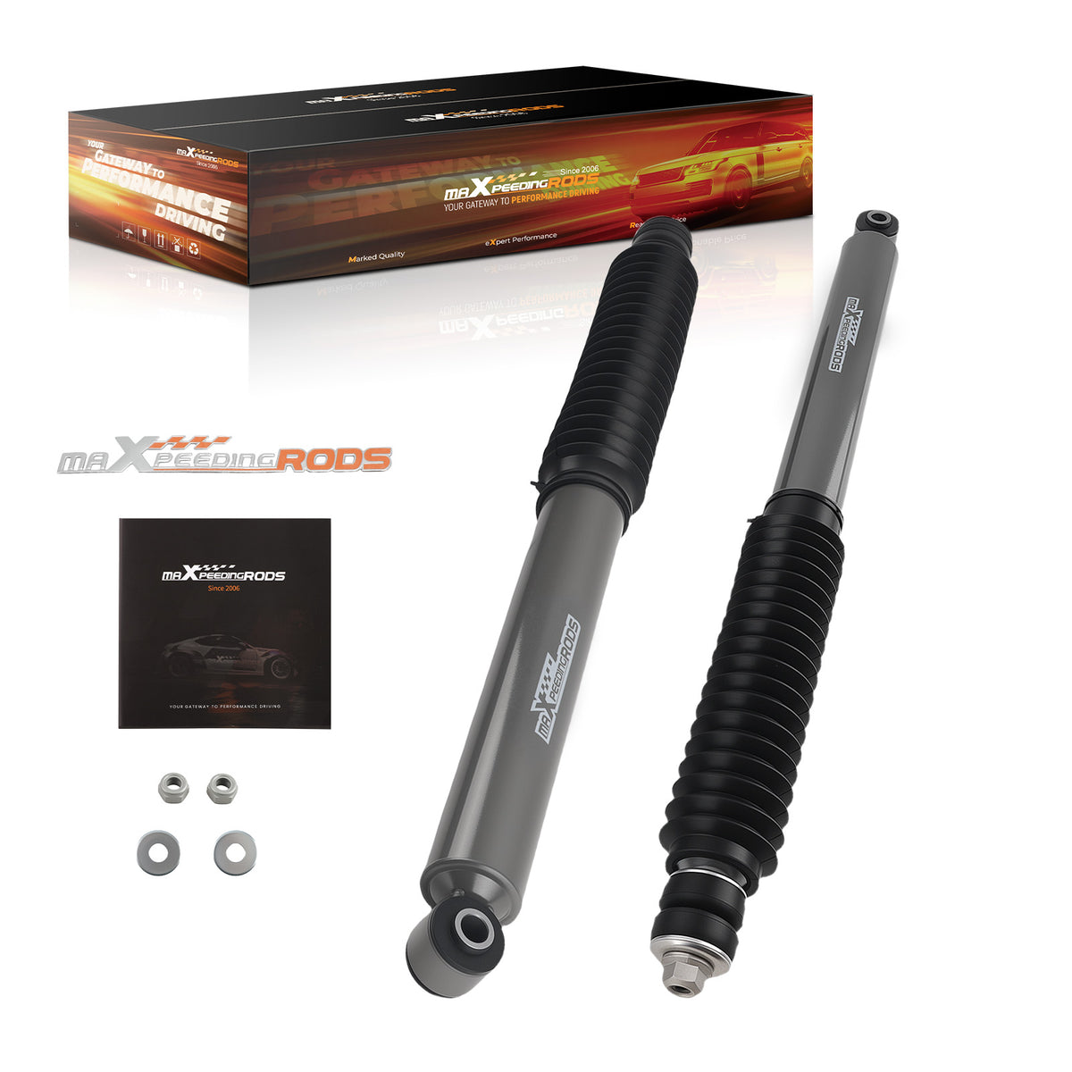 0-4Lift G1 Rear Shock Absorbers compatible For Ram 2500 2WD/4WD 2014-2025 Twin-tube
