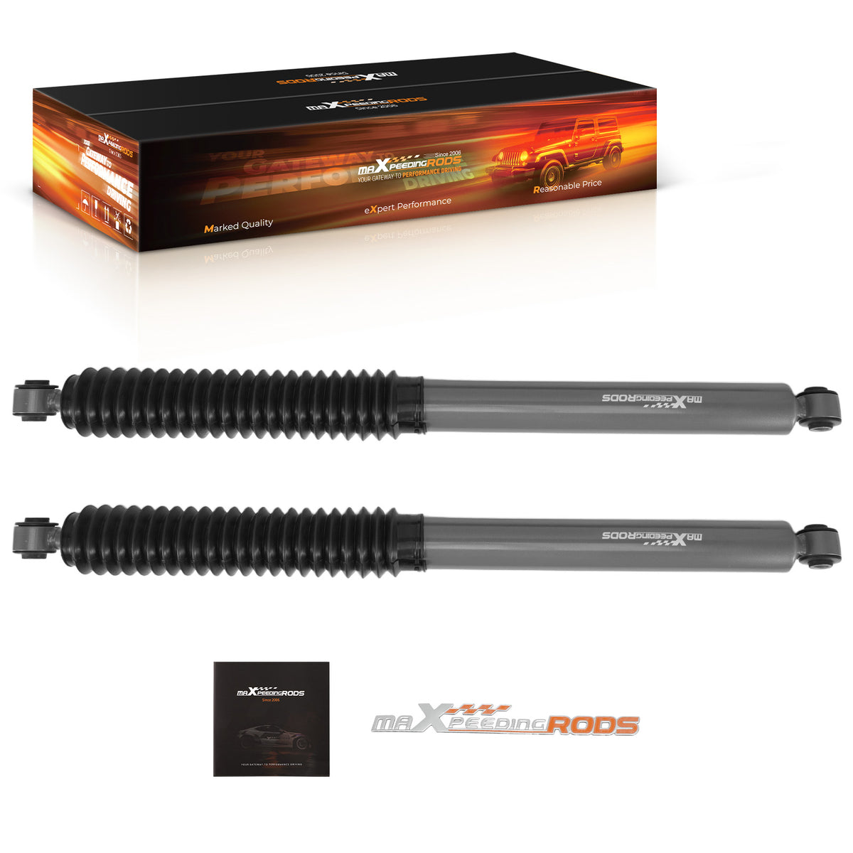 Lift Shock Rear Set compatible For Dodge Ram 1500 2002-2008 Carbon Steel 3.5-6.5 Kit