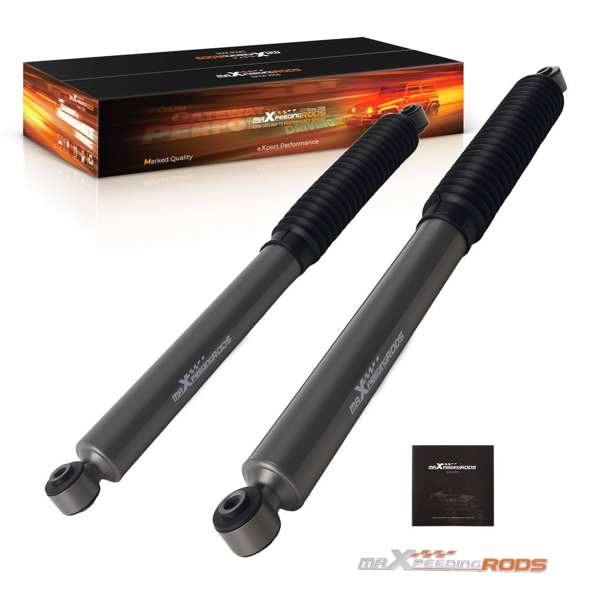 Gas Charged Lift Shock compatible For Ram 1500 4WD 2009-2024 Rear 3.5-5.5 Pair