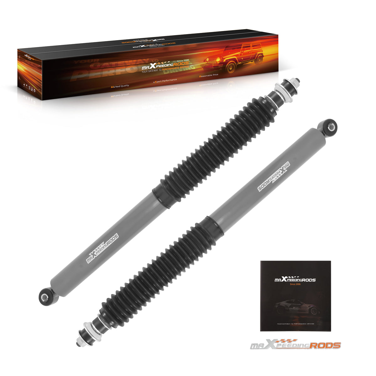 0-3.5" Rear Shock Absorbers compatible For Toyota Tundra 2007-2021  4WD/RWD w/Dust cover