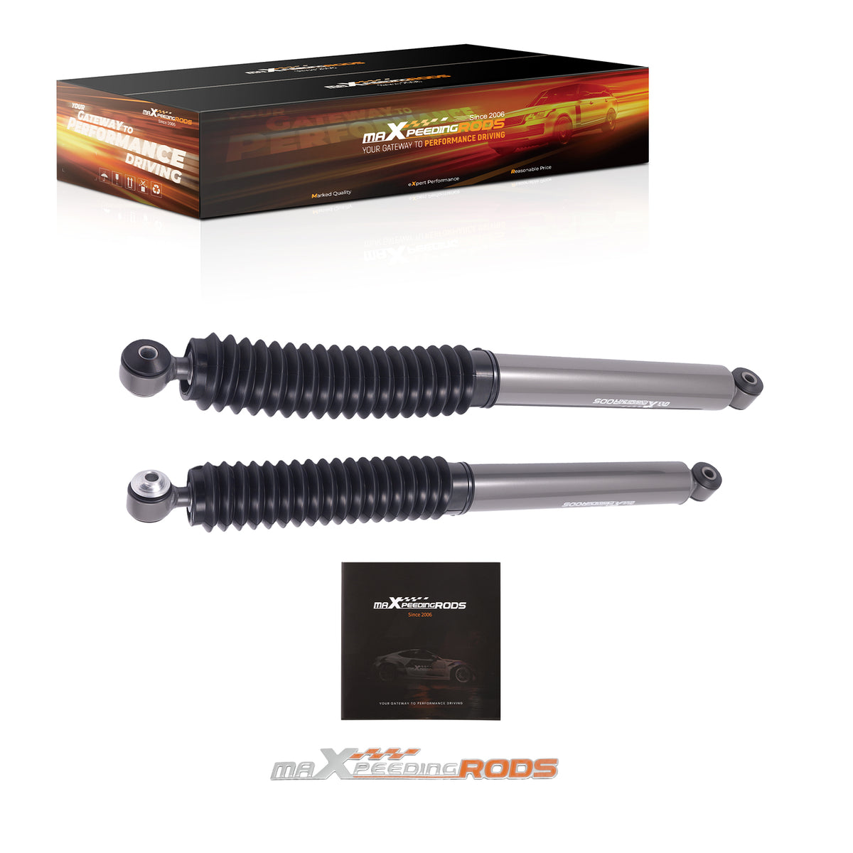 3-4 Lift Rear Shock Kit compatible For Jeep Grand Cherokee 1999-2004 2WD 4WD Off Road