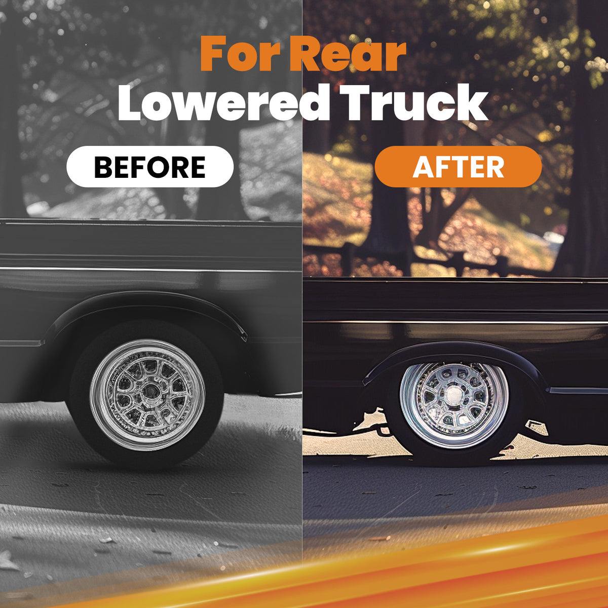 Rear C-NOTCH Kit Compatible For Chevy Silverado 1500 (Classic NBS Body Only) 2x2 / 4x4 2001 - 2007