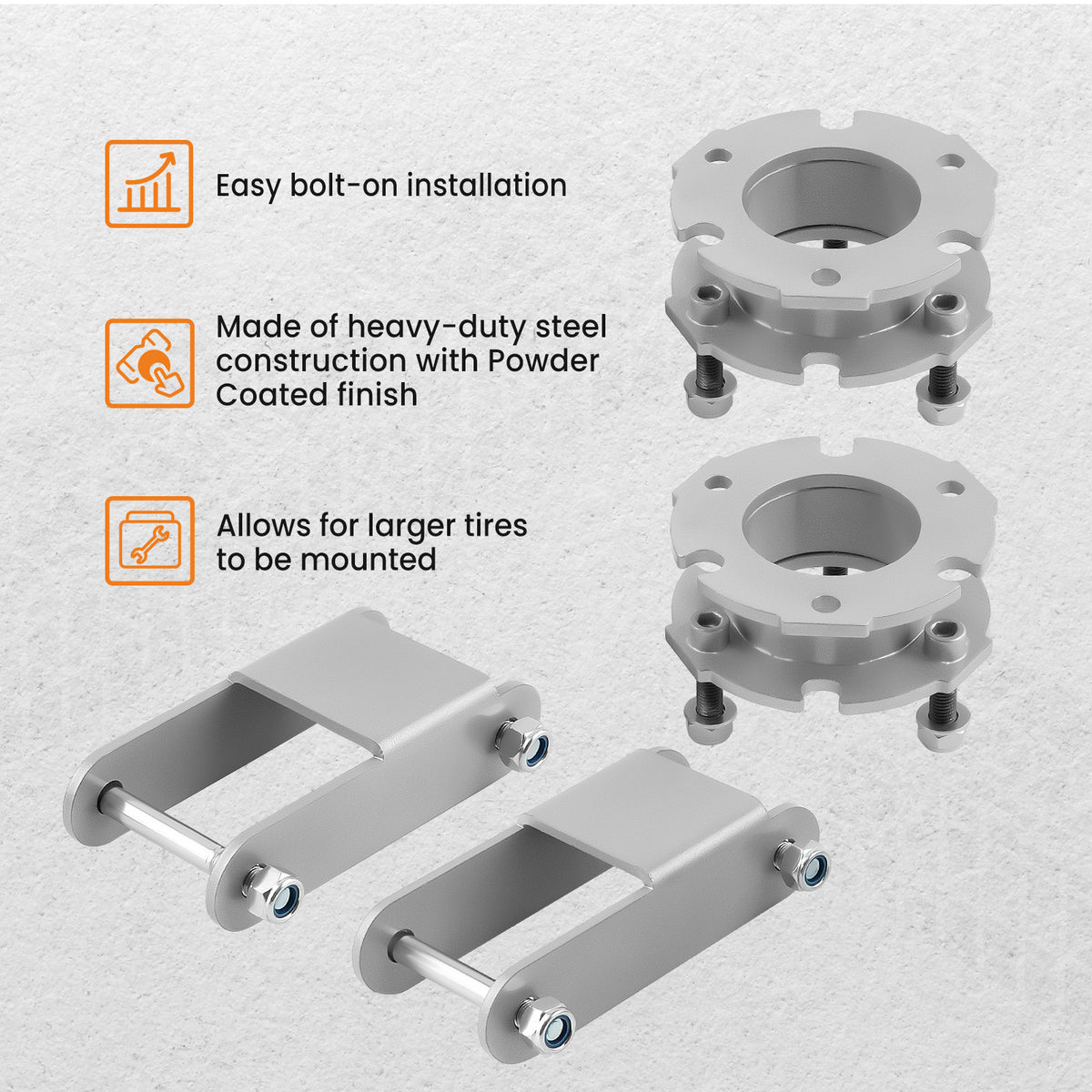 Lift Leveling Kit 3 Front 2 Rear compatible For Chevrolet Colorado 2015-2018