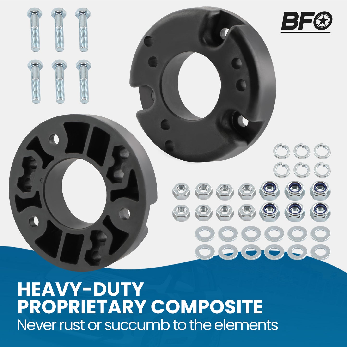 Front 2 inch inch Suspension Leveling Lift Kit Spacers compatible for Ford F150 2009-2020