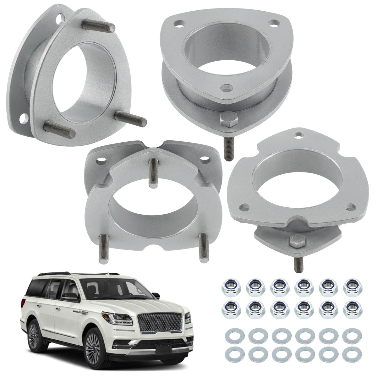 Compatible For Ford Expedition 03-18 Level Lift Kit Front 3.5 Rear 2.5Navigator 03-06