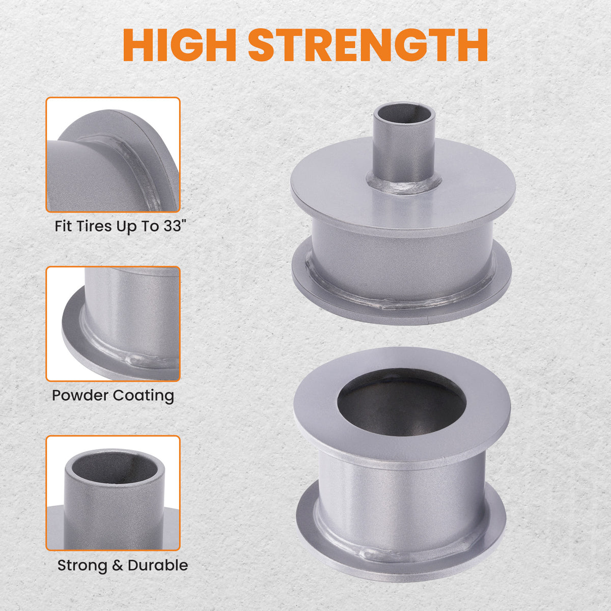 3 Front Rear Lift Leveling Kitcompatible compatible For Jeep Wrangler JK Mount Extenders 2x2 4x4