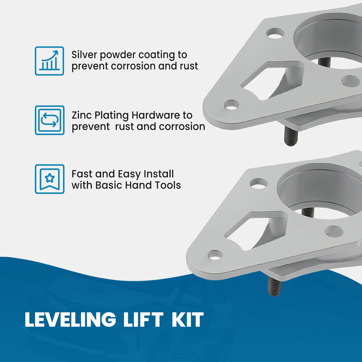 Lift Kit 3'' Front Rear compatible For Nissan Frontier PRO-4X Extended Cab Pickup 2018