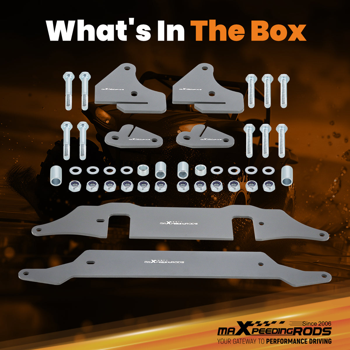 2" Lift compatible For Polaris 900 RZR 50" 2015 2016 2017 2018 2019 2020 2021 2022