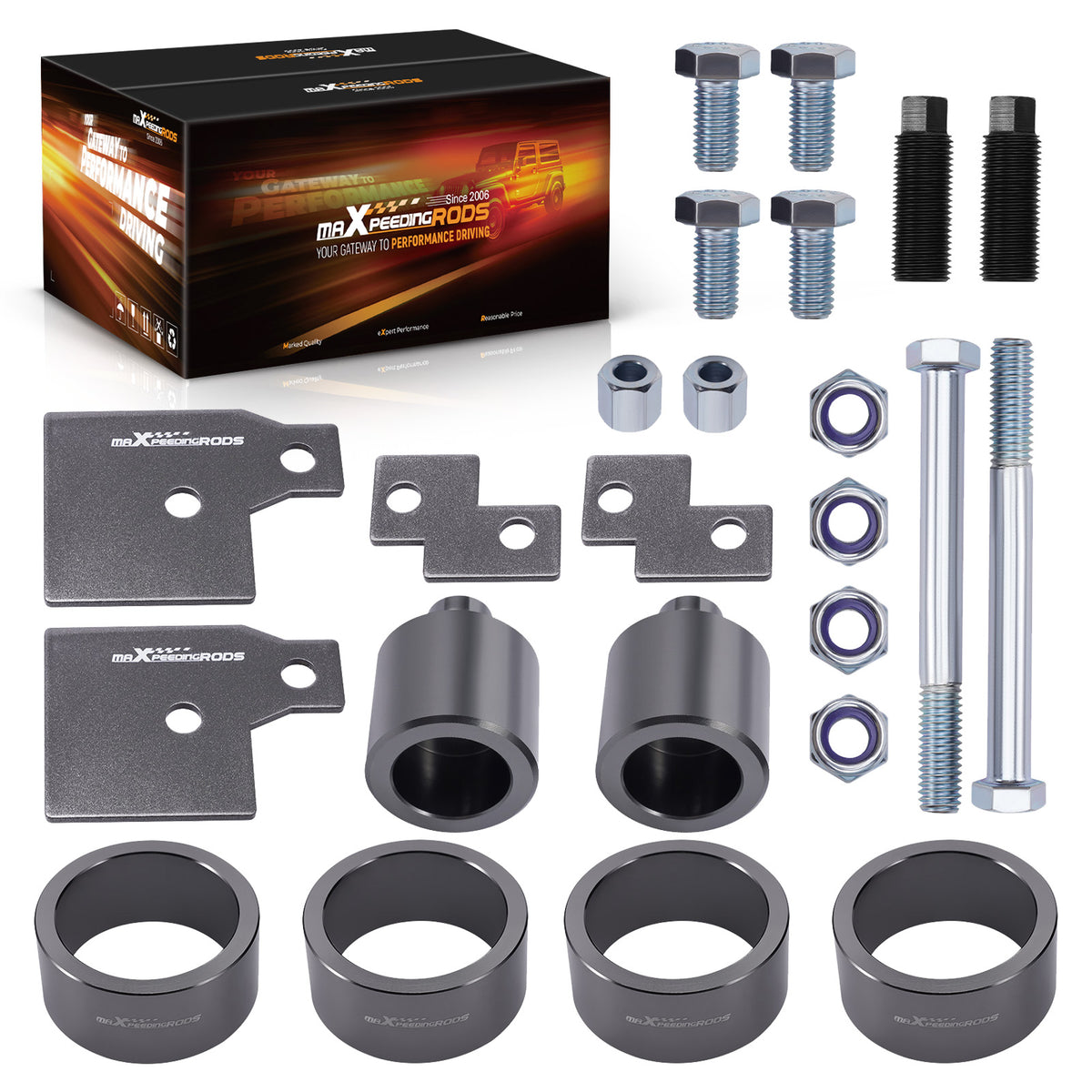 4" Front + Rear Lift Kit compatible For Polaris Sportsman 500/570/600/700/800 1999-2021