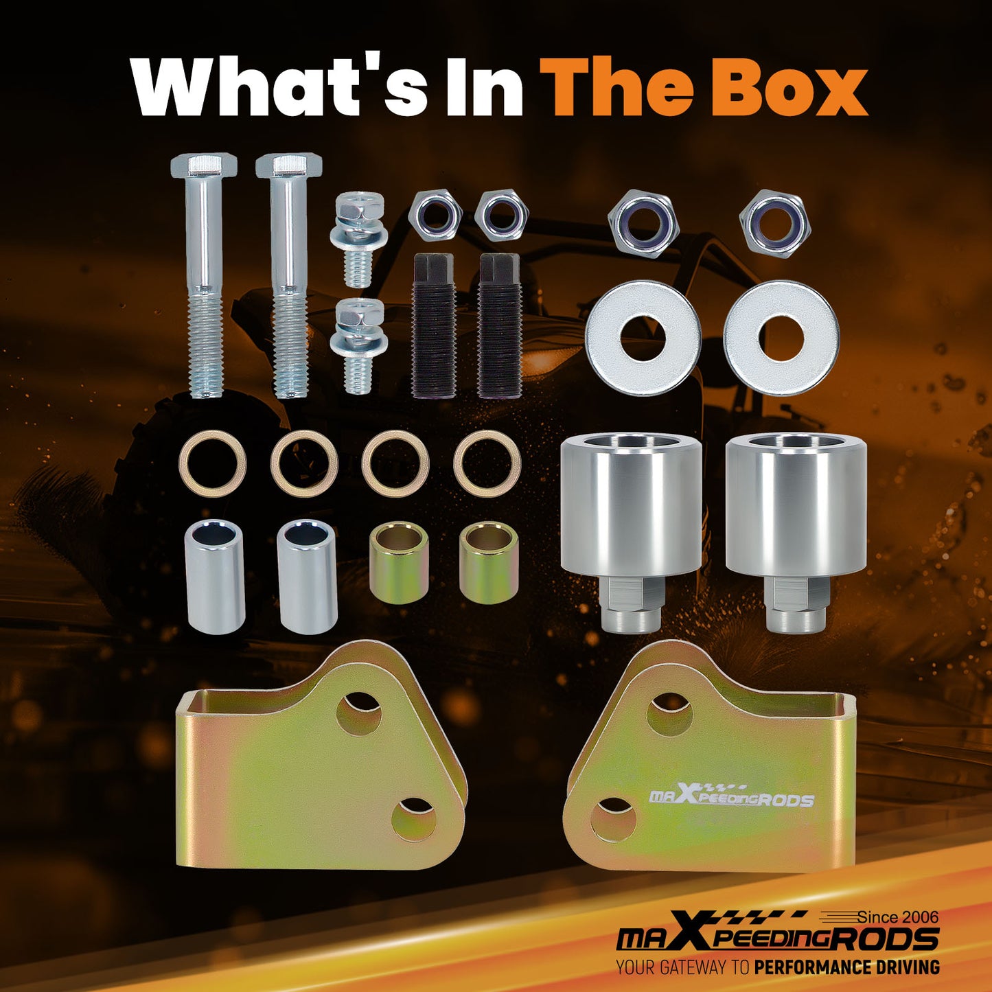 2" Front Rear Lift Kit compatible For Polaris Ranger Crew 500 570 Midsize 2014-2023