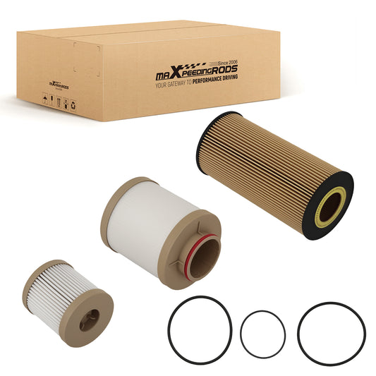 Diesel OilFuel Filter FD-4616 FL-2016 Kit For 2003-2007 compatible for Ford 6.0L Powerstroke