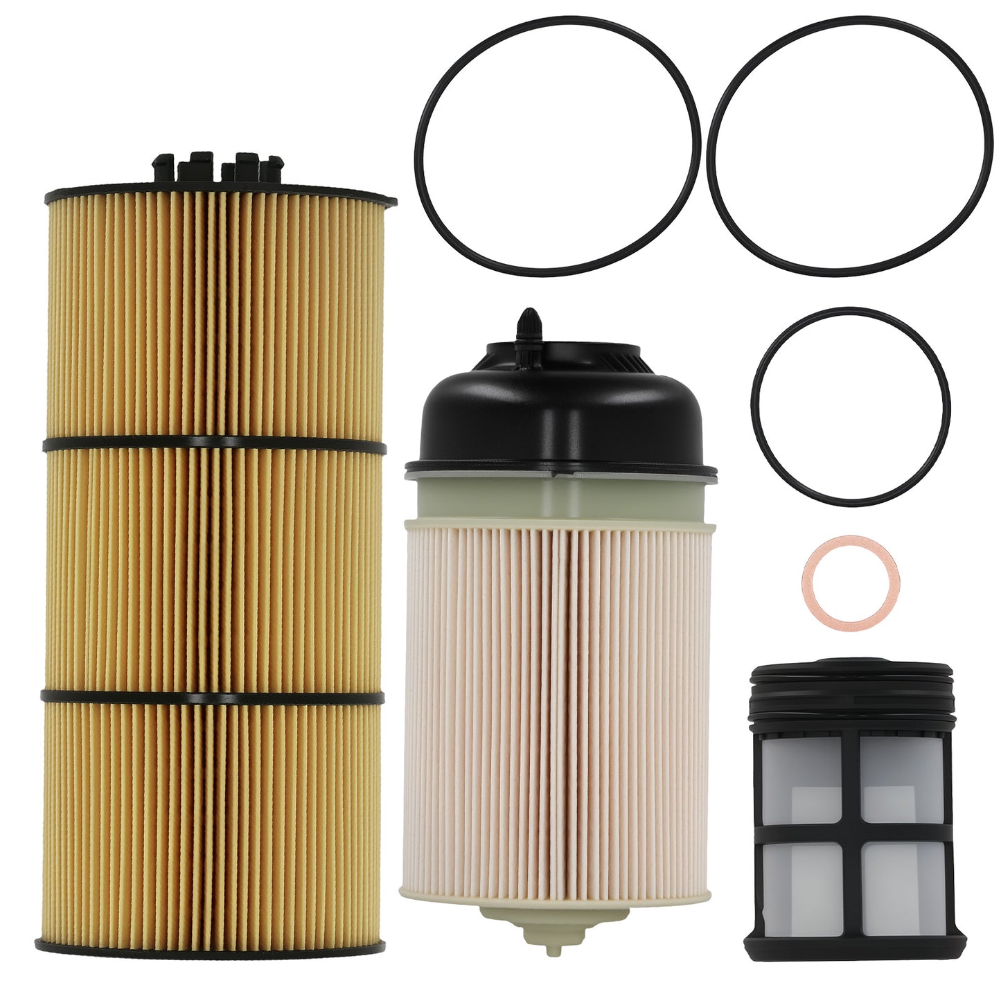 P551063 P551005 Filter Set compatible For Freightliner Cascadia 113 125 132 2013-2019 2016