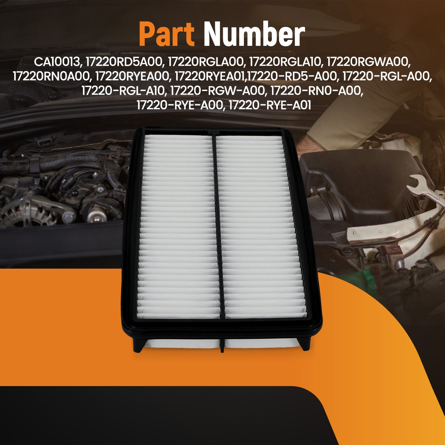 Engine Air Filter 17220-RD5-A00 compatible for Honda Odyssey/Pilot compatible for Acura MDX 2005-2015
