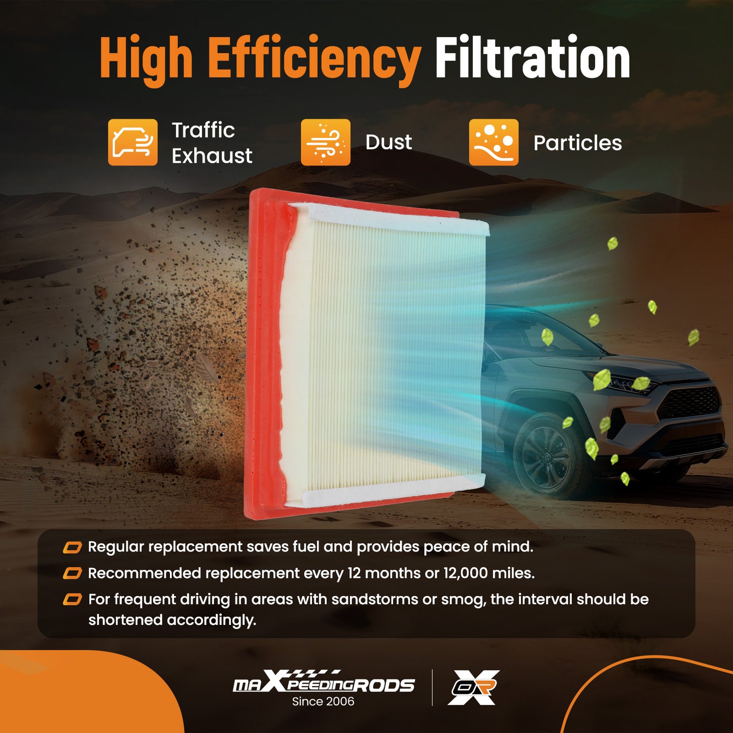 2Pcs Engine Air Filter compatible for INFINITI EX35/EX37 2008-2013 CA10544 A4038