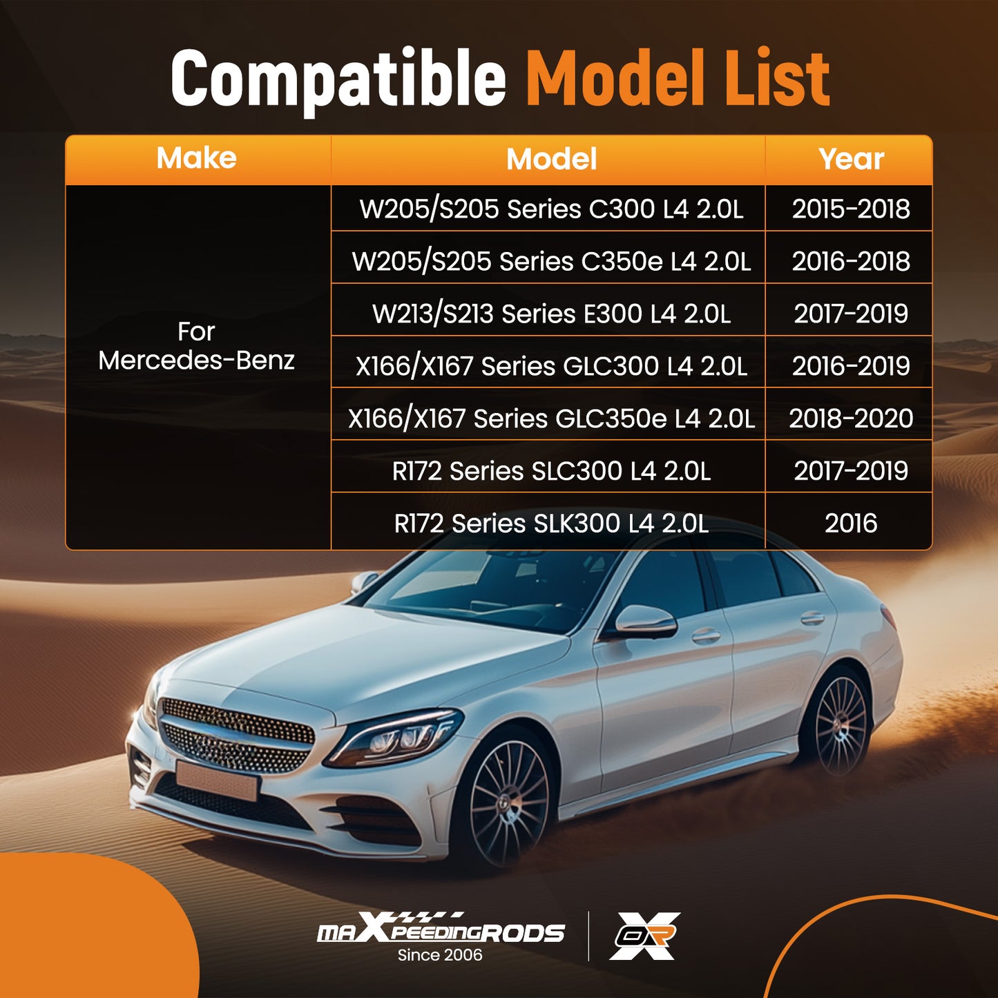 Air Filter compatible for Mercedes-Benz C300/C350e/E300 L4 2.0L 2015-2019 CA11759