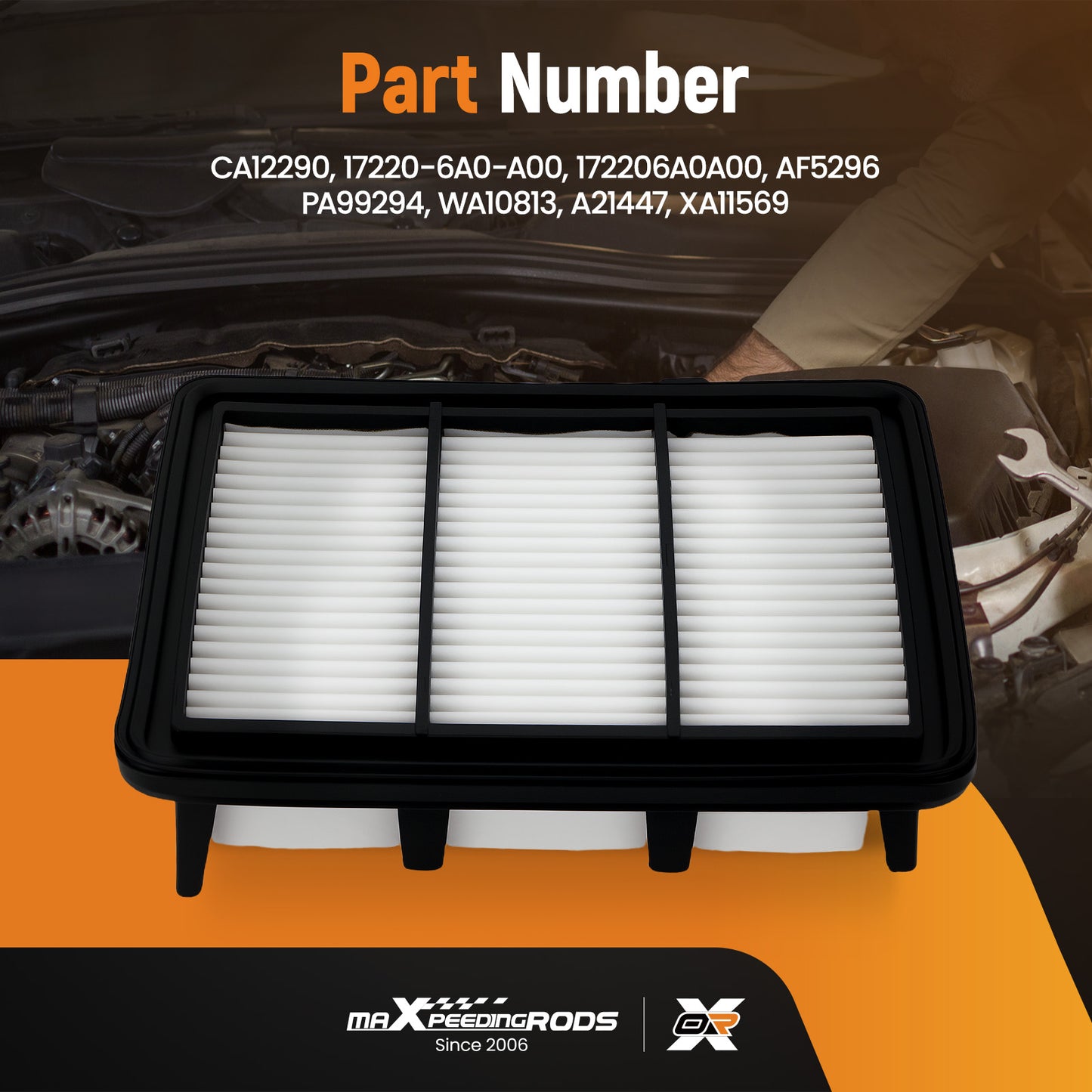 Air Filter compatible for Honda Accord 1.5L 2018-2022 17220-6A0-A00 172206A0A00